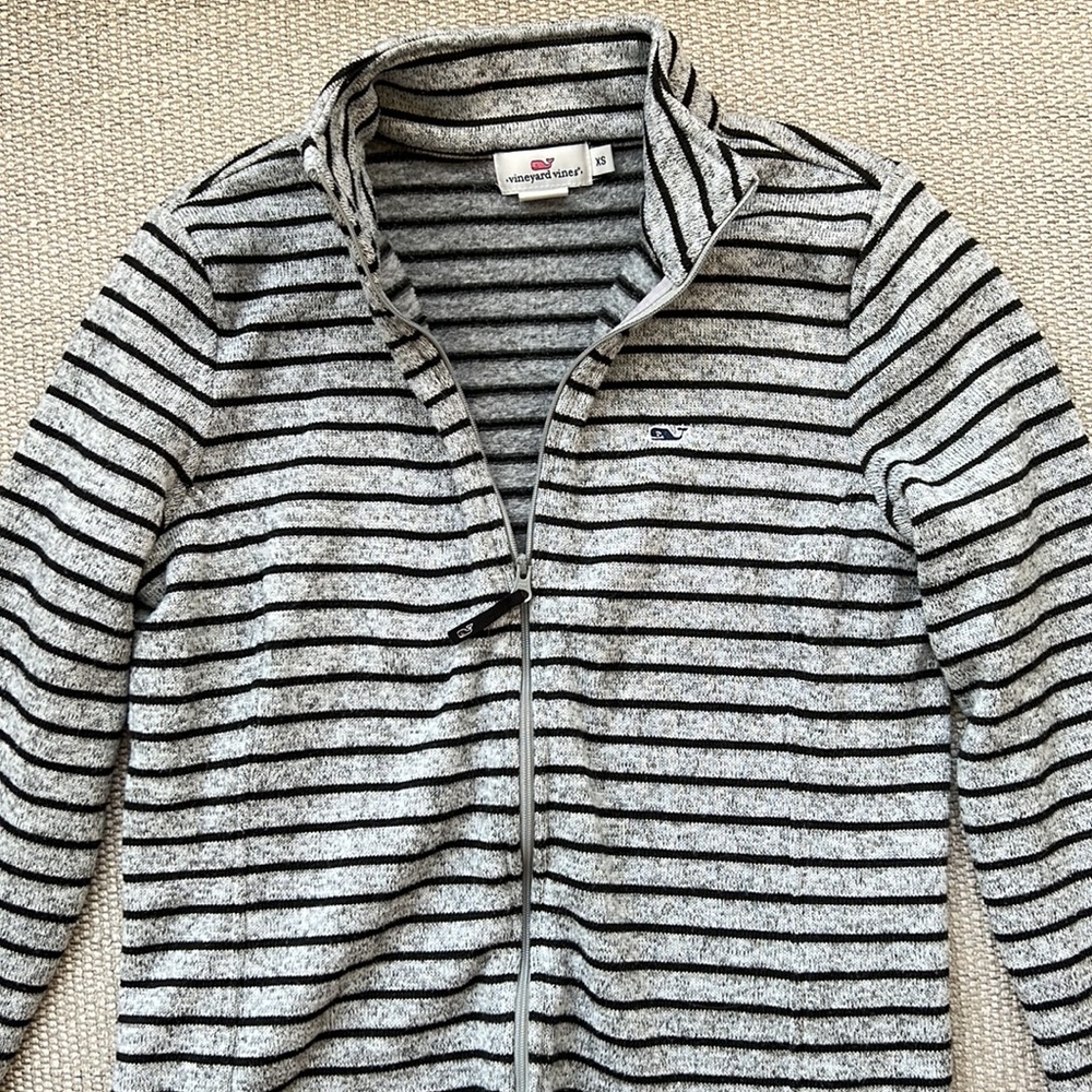 Vineyard Vines striped womens full zip xs